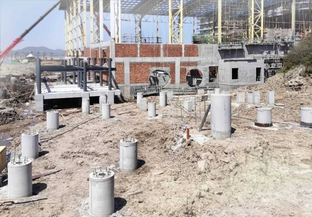 舟山保利水乐园项目开始安装预埋 舟山保利水乐园项目开始安装预埋